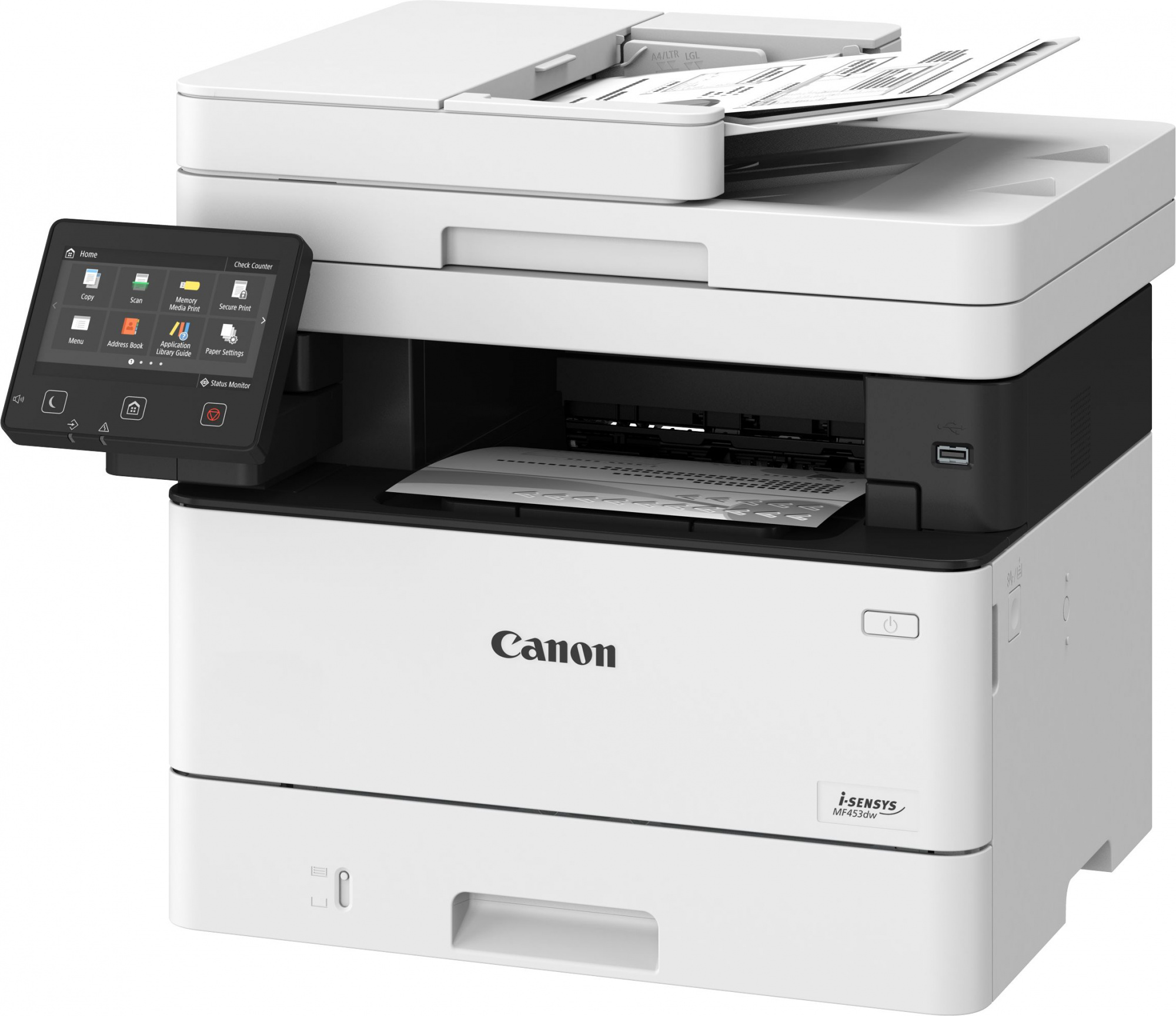 Canon i-SENSYS MF453dw (5161C007) {ч-б лазерный, А4, 40стр./мин.,  600x600, 1024Мб, Wi-Fi,USB , дупл.}