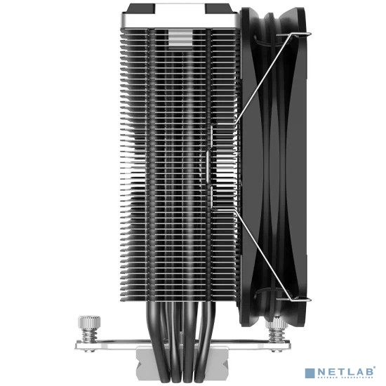 PCCooler K4 BK  {S115X/1200/1700/AM4/AM5 (TDP 230W, 130mm PWM FAN, 4 тепловые трубки 6мм, 400-1600RPM, 18-29dBa)}