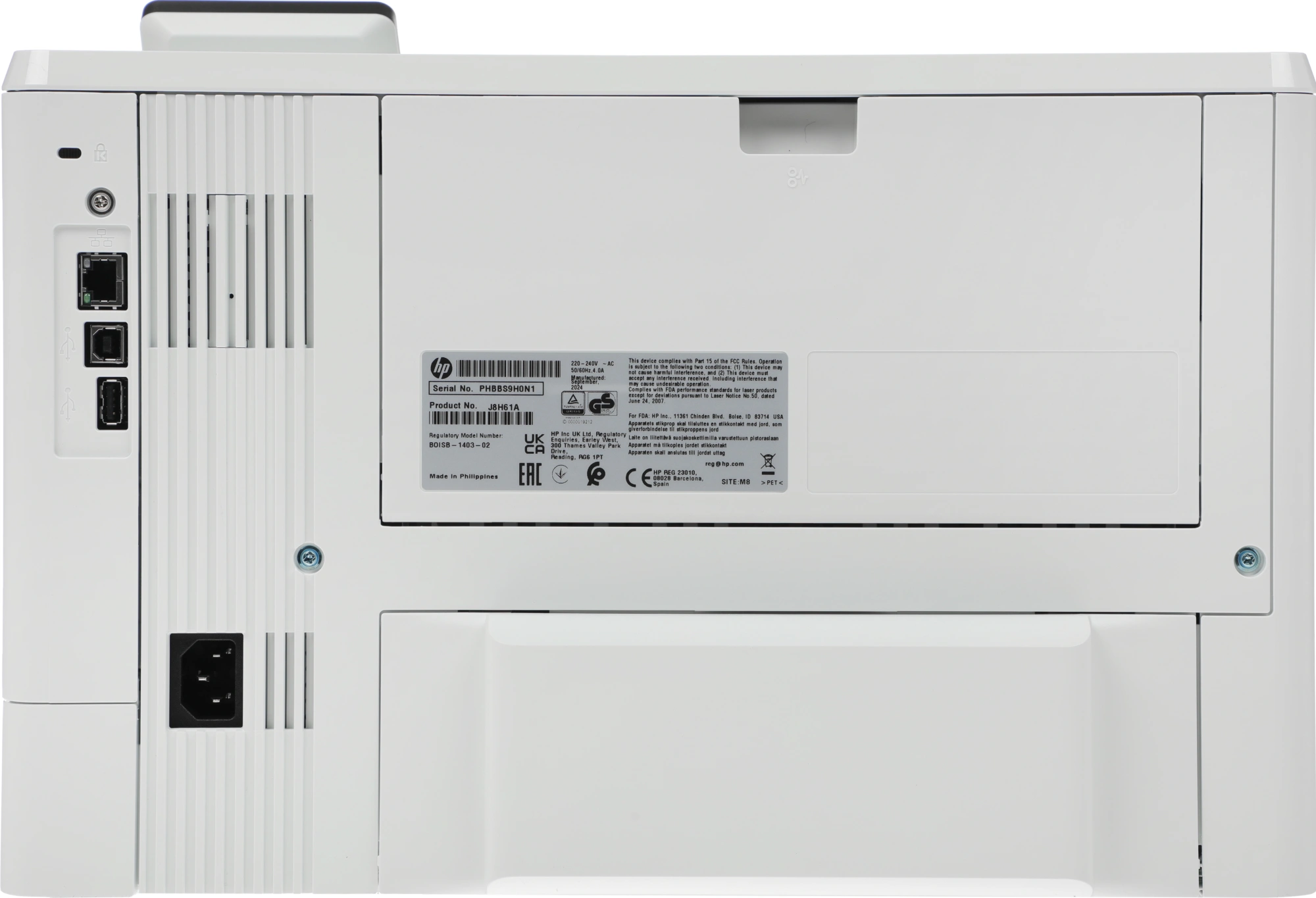 HP LaserJet Pro M501dn (J8H61A) {принтер, A4, печать лазерная ч/б, двусторонняя, 43 /мин ч/б, Post Script, 256 Мб, Ethernet RJ-45, USB, ЖК-панель}
