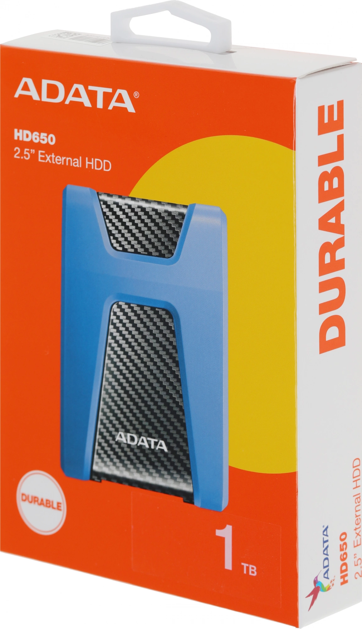 A-Data Portable HDD 1Tb HD650 AHD650-1TU31-CBL {USB 3.0, 2.5", Blue} Противоударные Slim