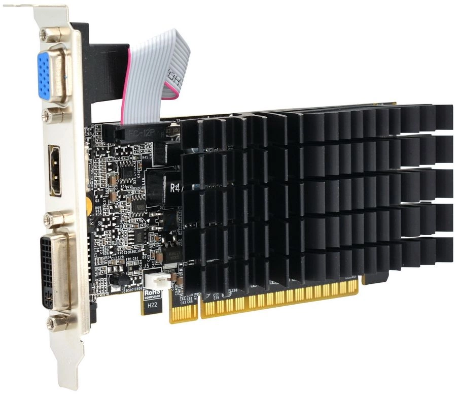 Видеокарта AFOX GT710 2GB DDR3 64bit VGA/DVI/HDMI Passive (AF710-2048D3L5) RTL