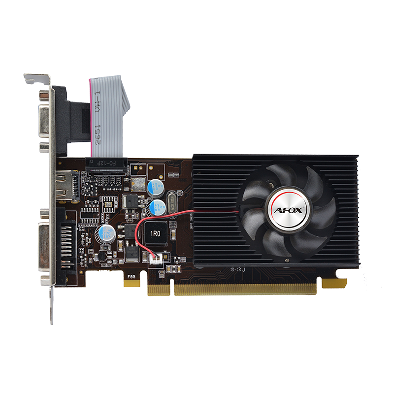 Видеокарта AFOX Geforce G210 LP 1GB, DDR3 64-bit, VGA/DVI/HDMI  Fan (AF210-1024D3L5) RTL
