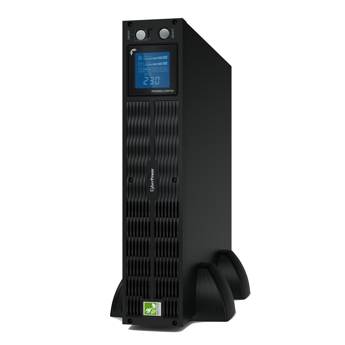 ИБП CyberPower PR3000ELCDRT2U {Line-Interactive, 3000VA/2700W USB/RS-232/Dry/EPO/SNMPslot/RJ11/45/ВБМ (9 IEC С13, 1 IEC C19), 12В/9 Ач х 4}