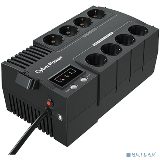 CyberPower BS650E ИБП {650VA/390W USB, (4+4 EURO)}