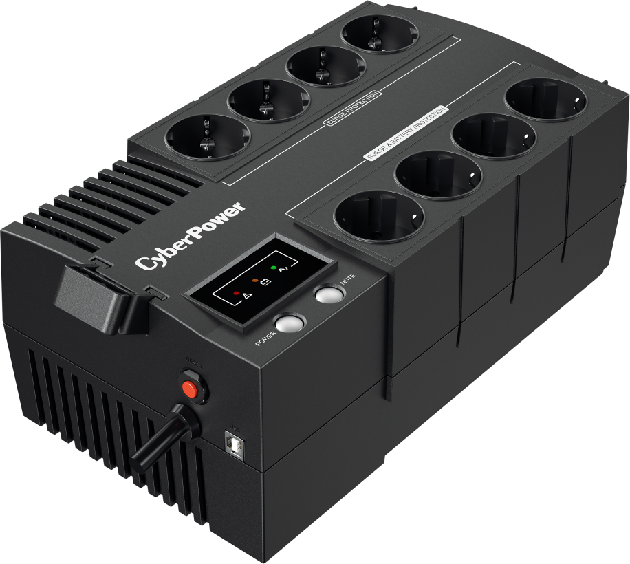 CyberPower BS650E ИБП {650VA/390W USB, (4+4 EURO)}
