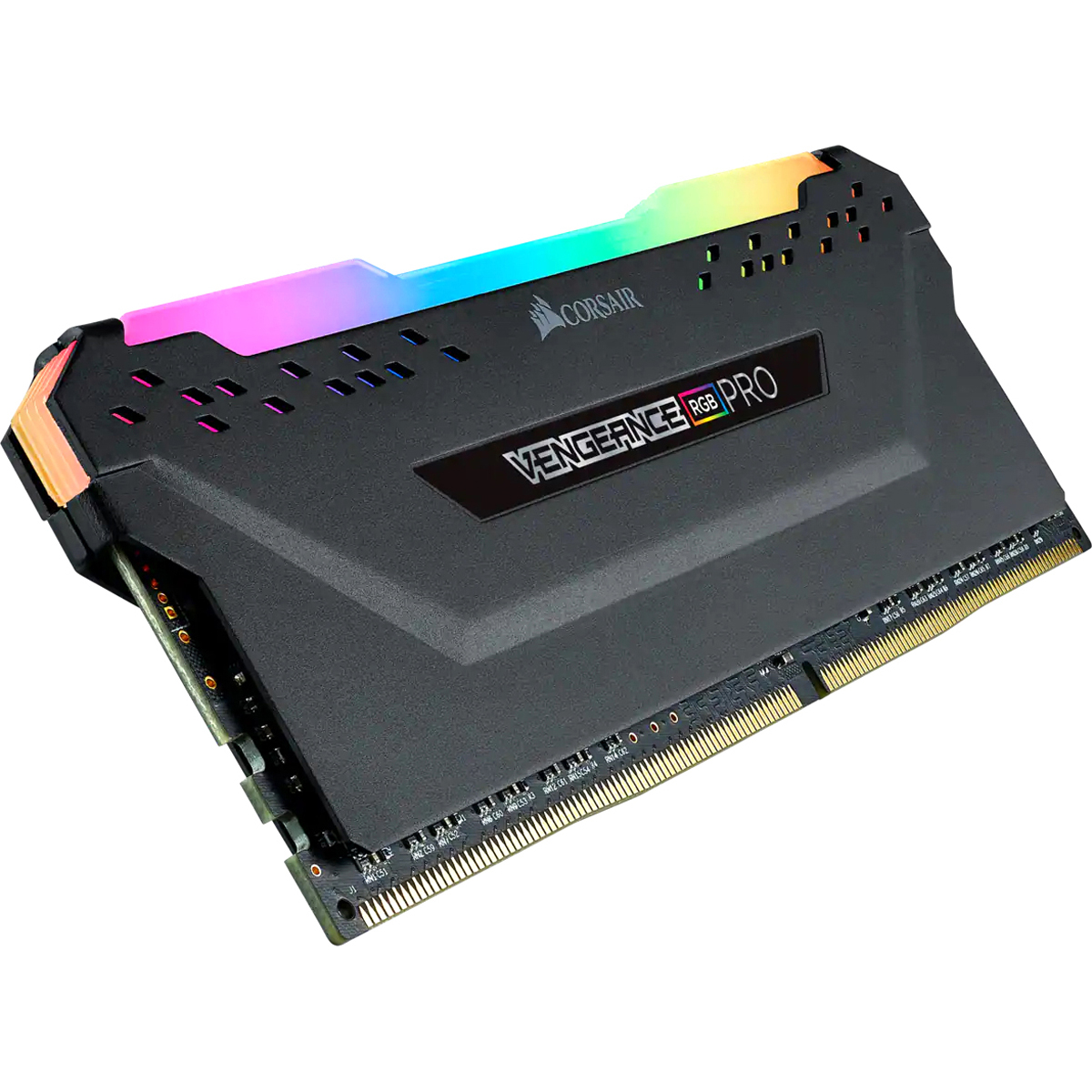 Corsair DDR4, 3600MHz 32GB 4x8GB DIMM, Unbuffered, 18-22-22-42, XMP 2.0, VENGEANCE RGB PRO Heatspreader, RGB LED, 1.35V CMW32GX4M4D3600C18