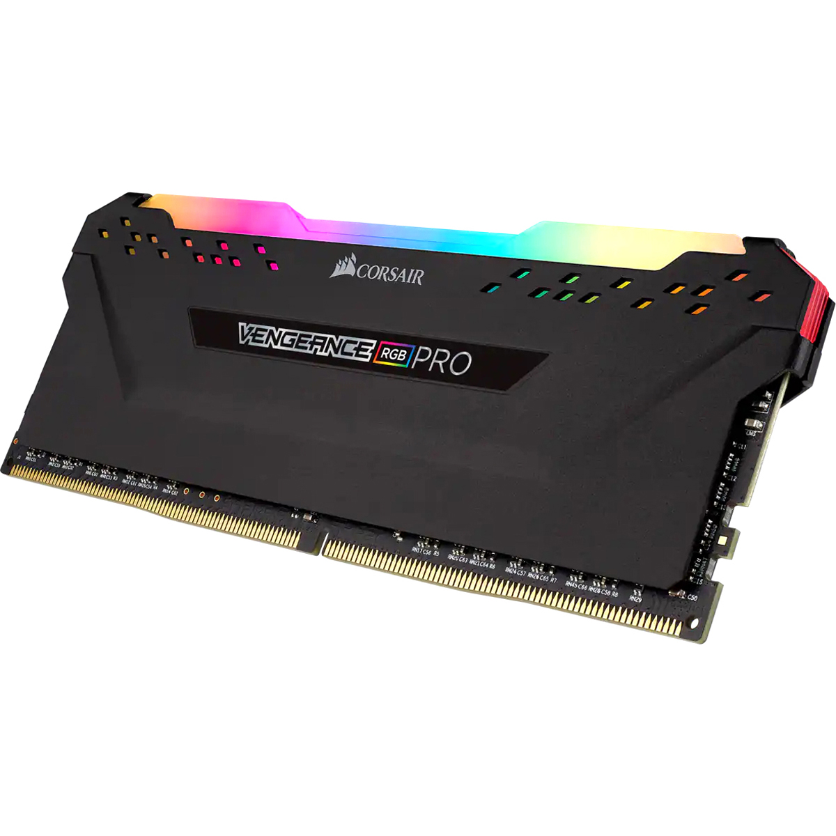 Corsair DDR4, 3600MHz 32GB 4x8GB DIMM, Unbuffered, 18-22-22-42, XMP 2.0, VENGEANCE RGB PRO Heatspreader, RGB LED, 1.35V CMW32GX4M4D3600C18
