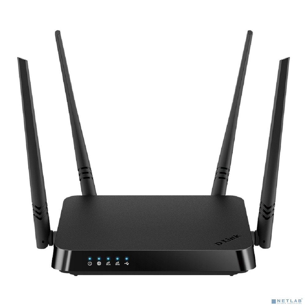 D-Link DIR-825/RU/I1A Беспроводной двухдиапазонный гигабитный маршрутизатор AC1200 Wave 2 с поддержкой MU-MIMO, EasyMesh, 3G/LTE и USB-портом