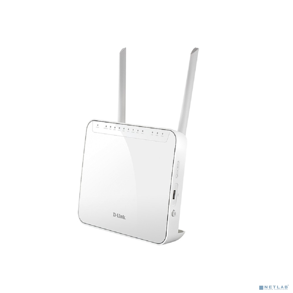 D-Link DVG-5402G/R1A Беспроводной двухдиапазонный гигабитный маршрутизатор AC1200 с поддержкой 3G/LTE, 2 FXS-портами и USB-портом