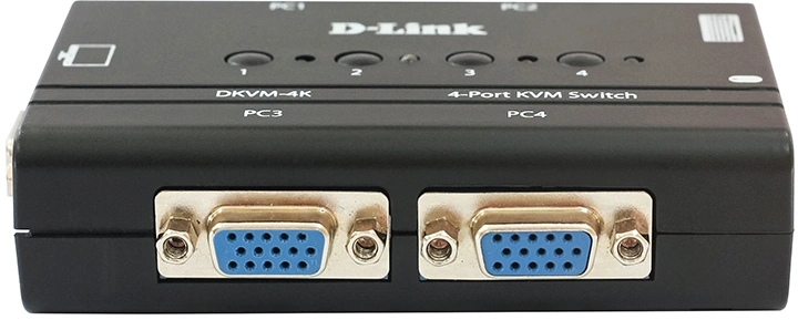 D-Link DKVM-4K/B3A  4-портовый KVM-переключатель с портами VGA и PS/2
