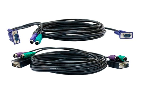D-Link DKVM-CB3/B1A Кабель KVM длиной 3 м с разъемами VGA и PS/2 для DKVM-4K/B