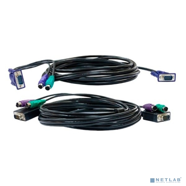 D-Link DKVM-CB/A4A Кабель KVM длиной 1,8 м с разъемами VGA и PS/2 для DKVM-4K/А
