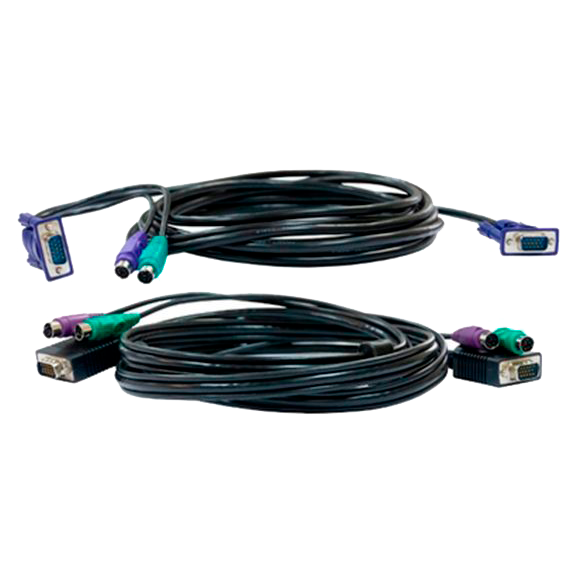 D-Link DKVM-CB/A4A Кабель KVM длиной 1,8 м с разъемами VGA и PS/2 для DKVM-4K/А