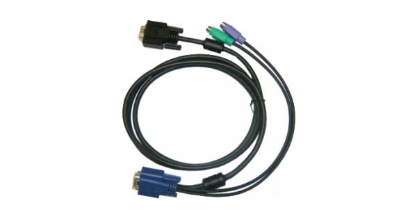 D-Link DKVM-IPCB5/10 Кабель KVM для DKVM-IP8, VGA+PS/2, 5м, 10шт в упаковке