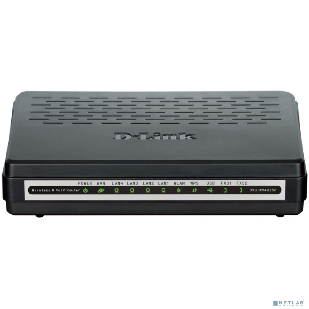D-Link DVG-N5402SP/2S1U/C1B Беспроводной маршрутизатор с поддержкой 3G, 2 FXS-портами, 1 PSTN-портом (lifeline) и USB-портом