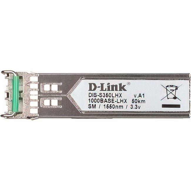 D-Link S350LHX/A1A Промышленный SFP-трансивер с 1 портом 1000Base-LHX для одномодового оптического кабеля (до 50 км)