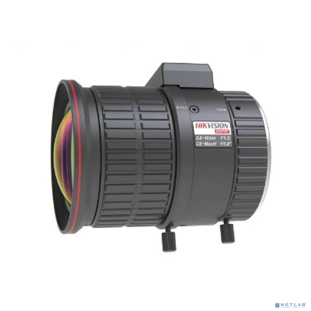 Вариофокальный 8Мп объектив, 1/1.8", 3.8-16мм F1.5-С, крепление CS, мин.рабочее расстояние 0.1м, АРД DC, ИК-коррекция, угол обзора гор. 99.8°...27.1°, -20...60°C