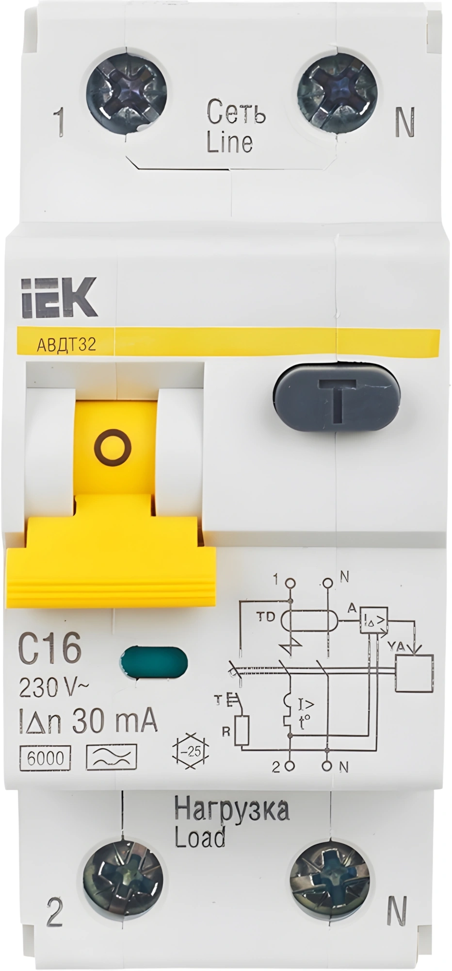 Iek MAD22-5-016-C-30 АВДТ 32 C16 - Автоматический Выключатель Дифф. тока