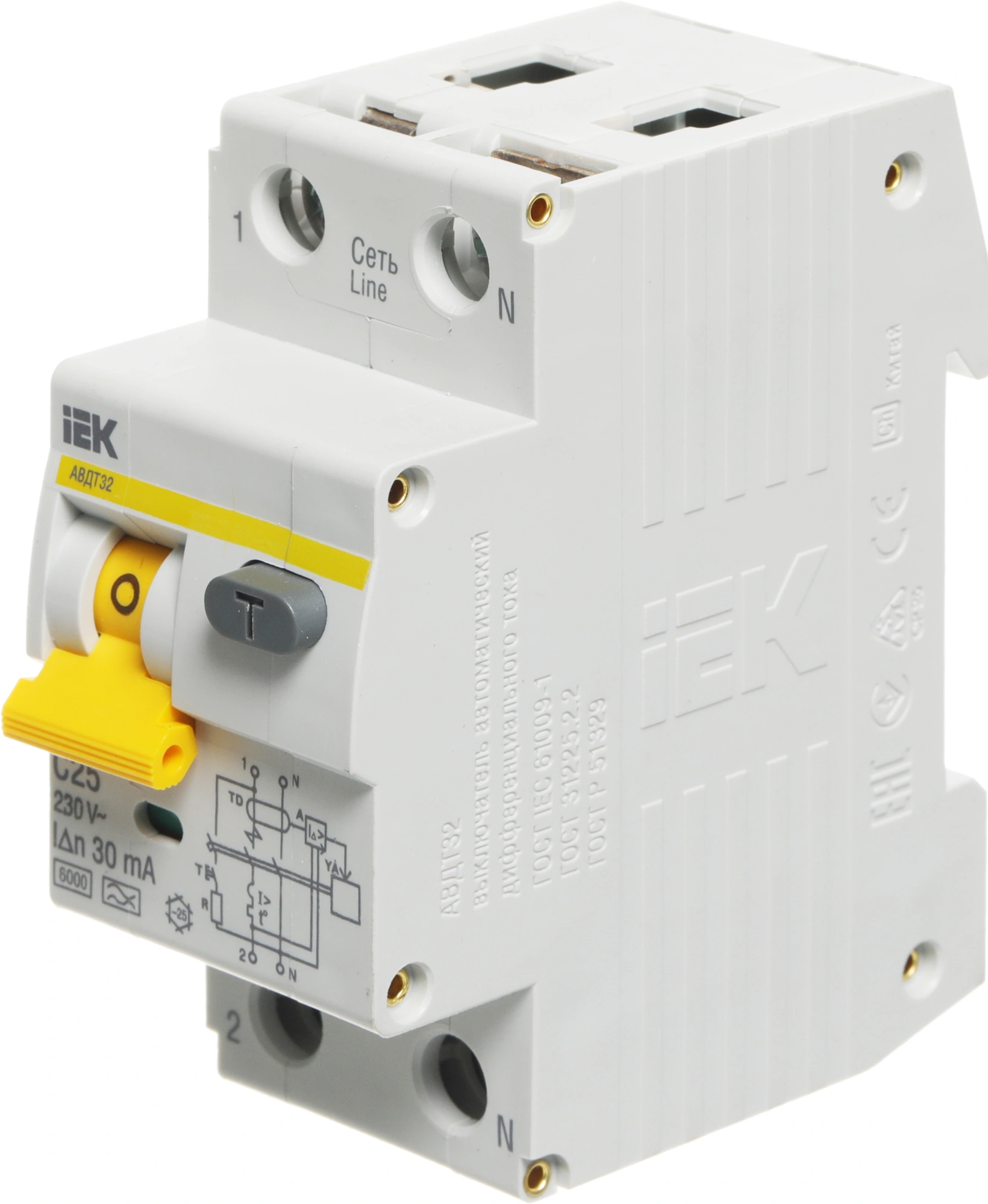Iek MAD22-5-025-C-30 АВДТ 32 C25 - Автоматический Выключатель Дифф. тока