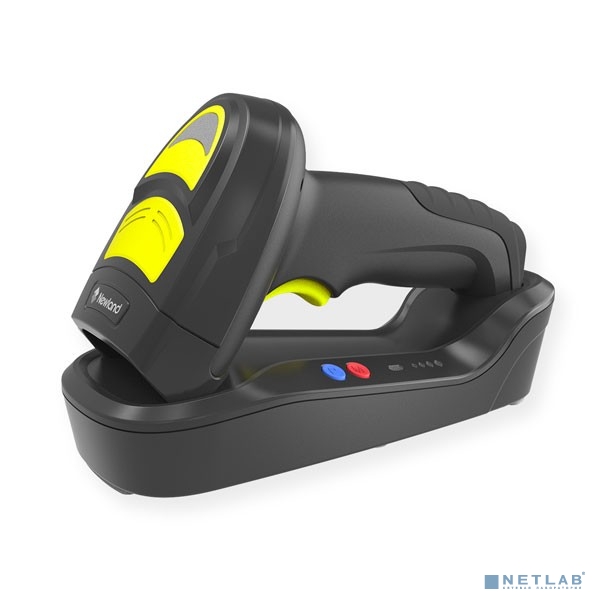 Сканер штрих-кодов/ HR42 Halibut, 2D CMOS Bluetooth Handheld Reader Mega Pixel, High Density &amp; DPM (Black and Yellow) with docking station, USB cable and multiplug adapter