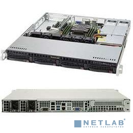 Supermicro SYS-5019P-MR 1U, 1xLGA3647, iC621, 6xDDR4, up to 4x3.5, SATA RAID, 2x1GbE, 1x PCIEx16, 2x400W