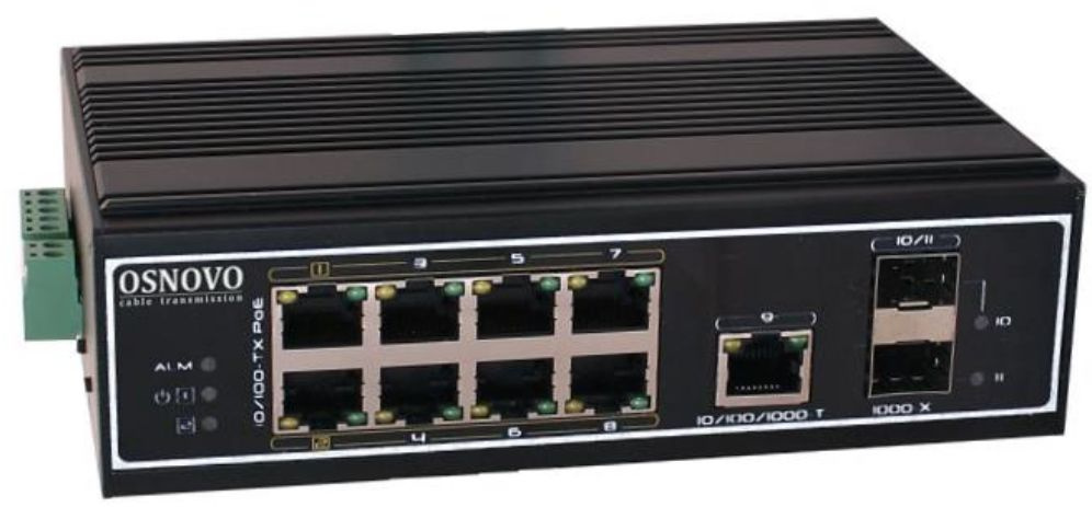 Промышленный PoE коммутатор Gigabit Ethernet  SW-60812/I