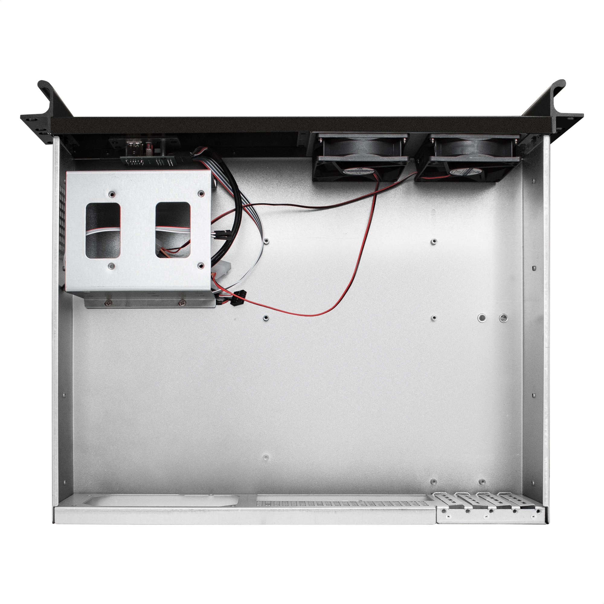 Exegate EX279691RUS Серверный корпус Exegate Pro 2U350-03 <RM 19",  высота 2U, глубина 350, без БП, USB>