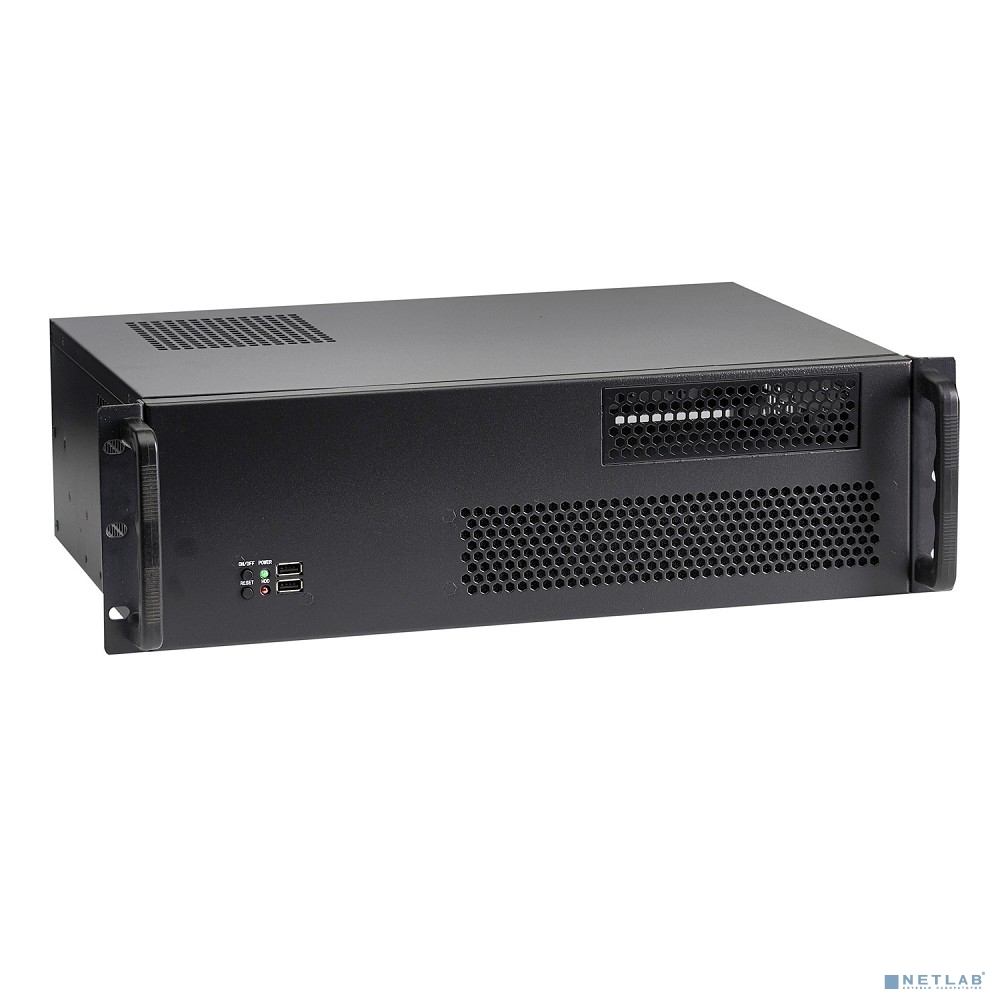 Exegate EX279706RUS Серверный корпус Exegate Pro 3U330-02 &lt;RM 19&quot;,  высота 3U, глубина 330, без БП, USB&gt;