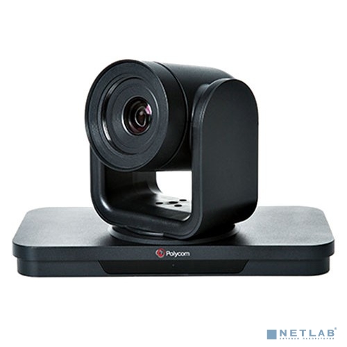 Polycom 8200-64350-001 EagleEye IV-12x Camera with Polycom 2012 logo, 12x zoom, silver and black, MPTZ-10.  Compatible with RealPresence Group Series software 4.1.3 and later. Includes 3m HDCI digital