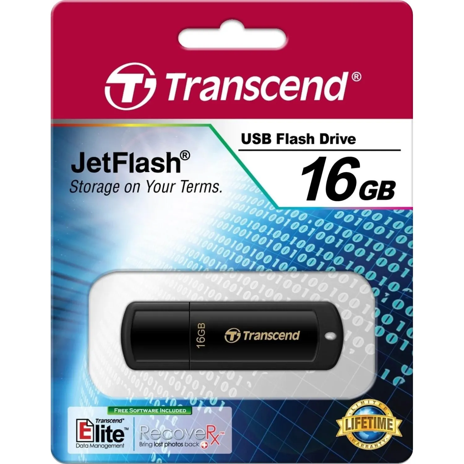 Transcend USB Drive 16Gb JetFlash 350 TS16GJF350 {USB 2.0}