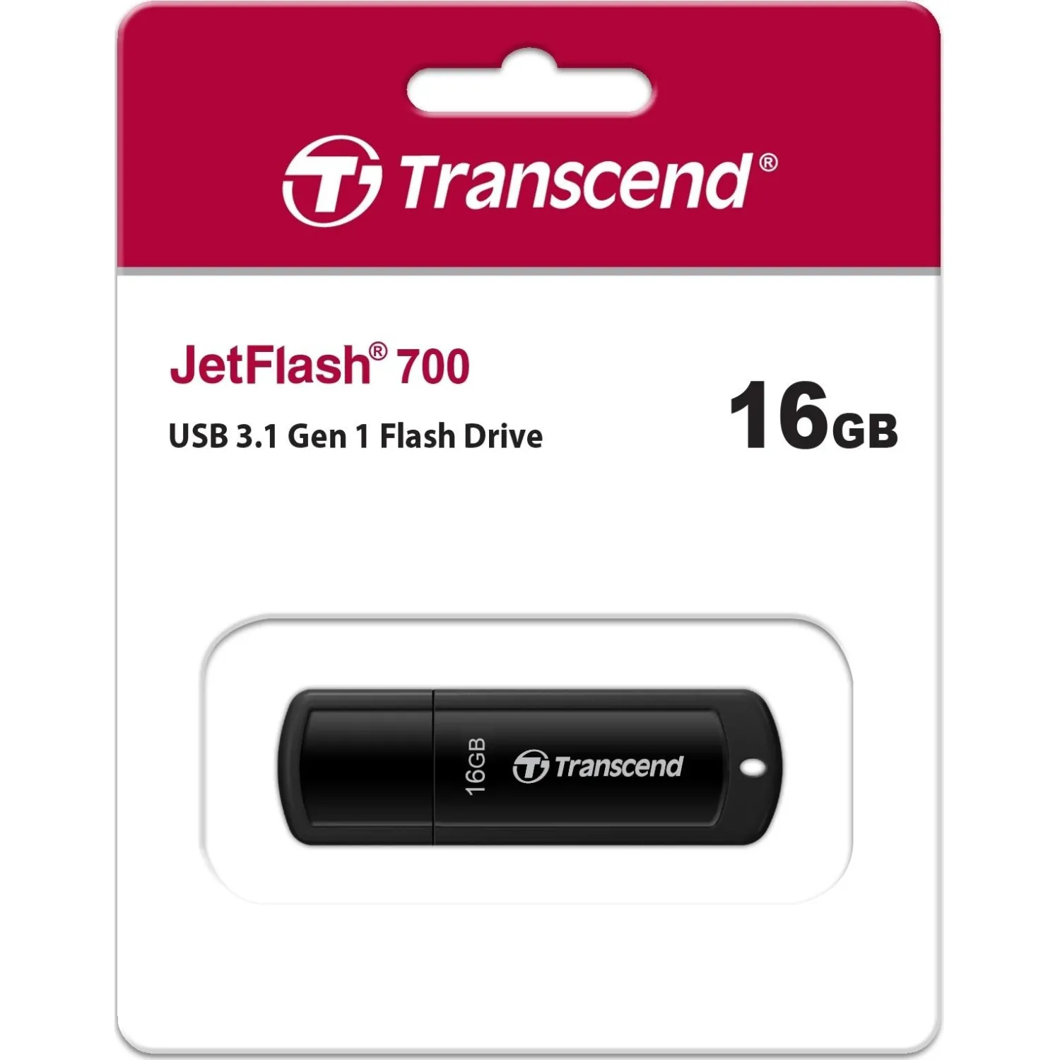 Transcend USB Drive 16Gb JetFlash 700 TS16GJF700 черный {USB 3.0}