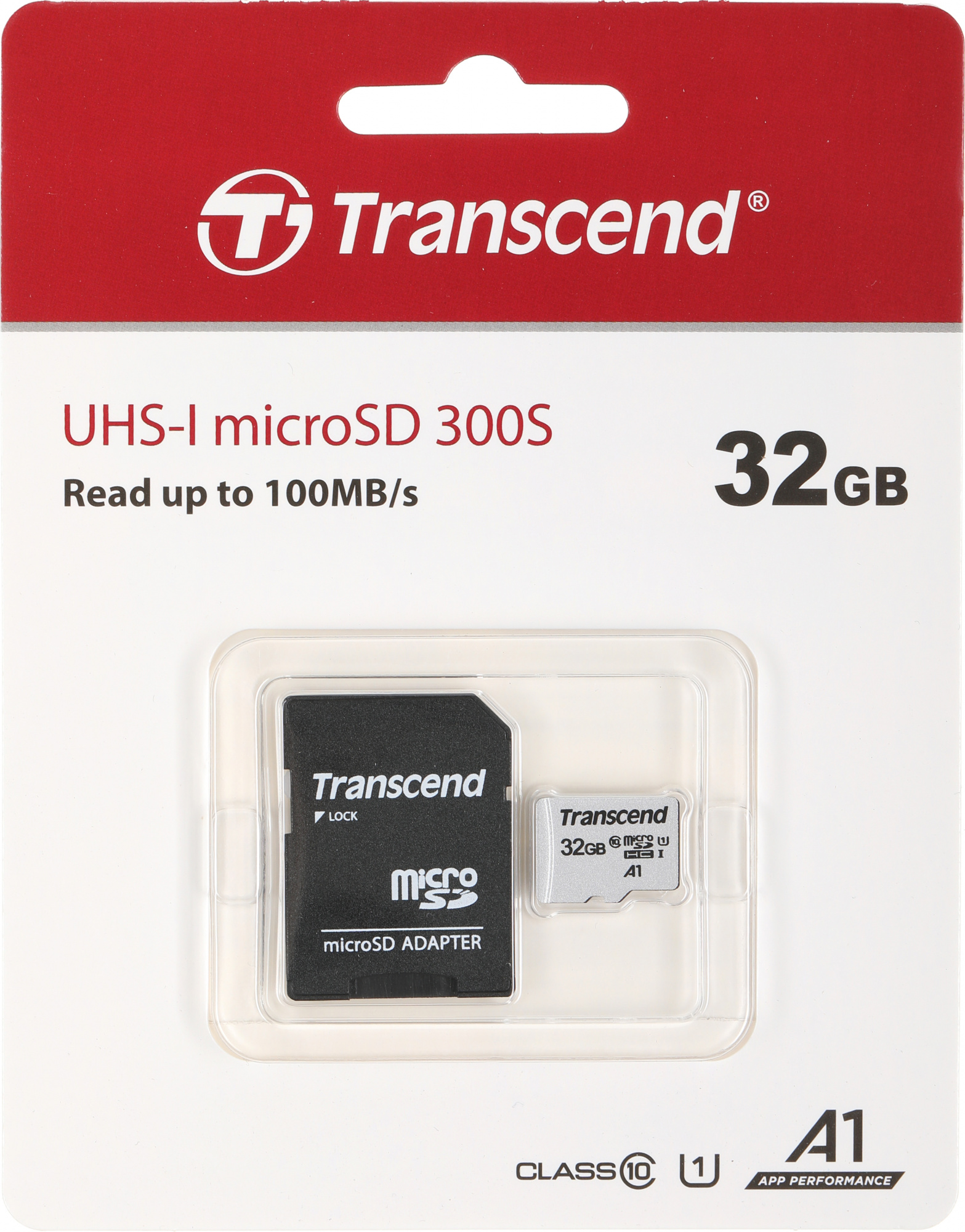 Micro SecureDigital 32Gb Transcend TS32GUSD300S-A {MicroSDHC Class 10 UHS-I, SD adapter}