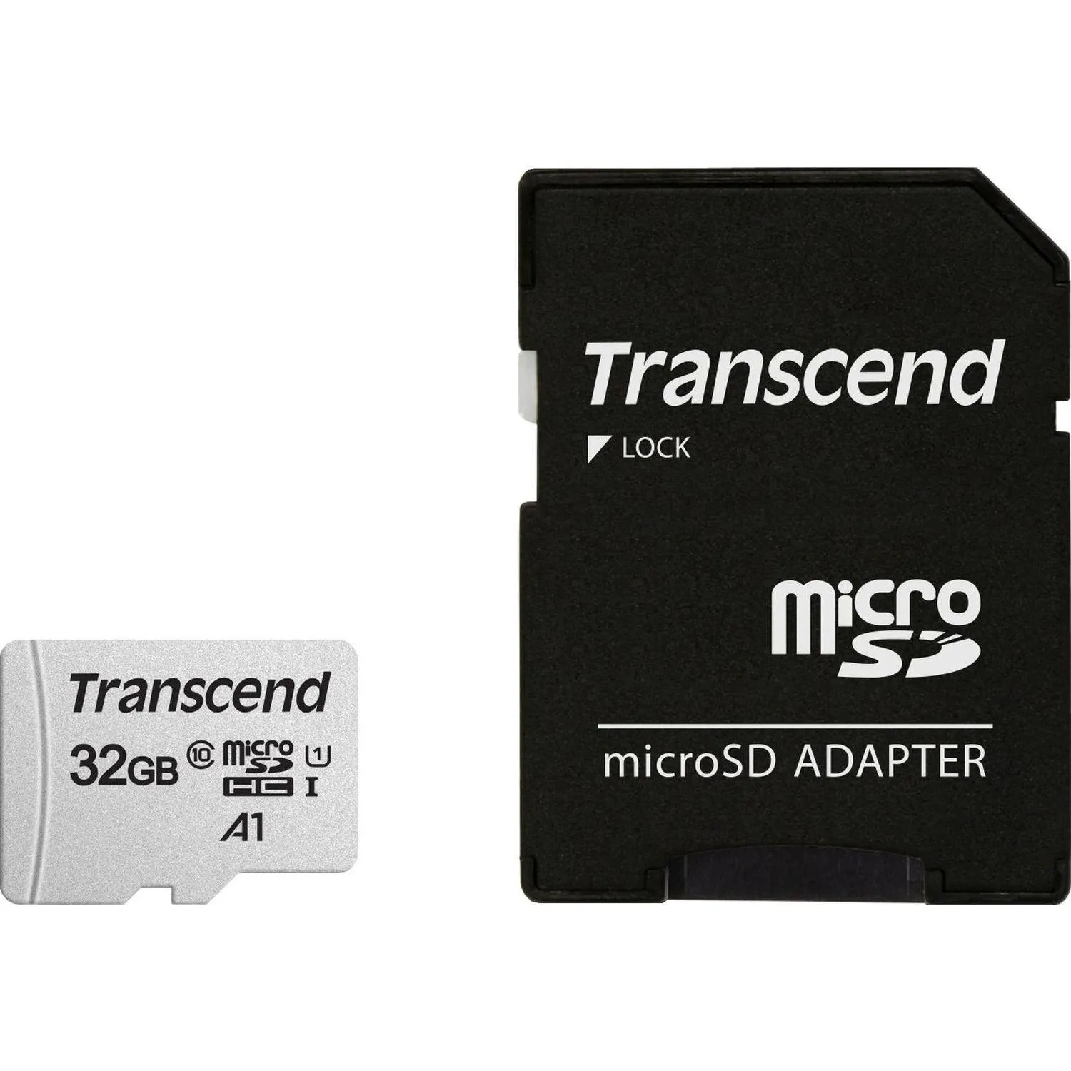 Micro SecureDigital 32Gb Transcend TS32GUSD300S-A {MicroSDHC Class 10 UHS-I, SD adapter}