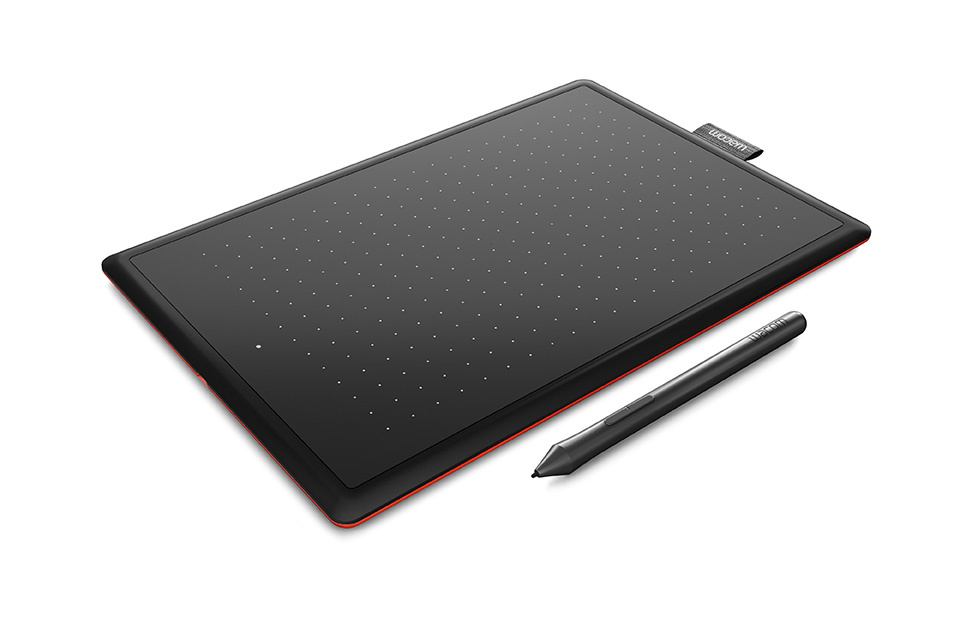Графический планшет Wacom One by Small USB черный/красный [CTL-472-N]