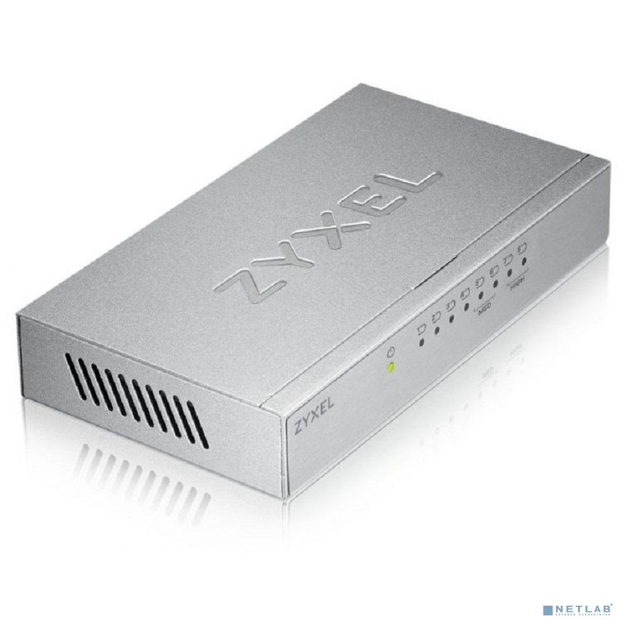 ZYXEL GS-108BV3-EU0101F/GS-108B Коммутатор v2/v3, 8 портов 1000 Мбит/с, настольный, металлический корпус