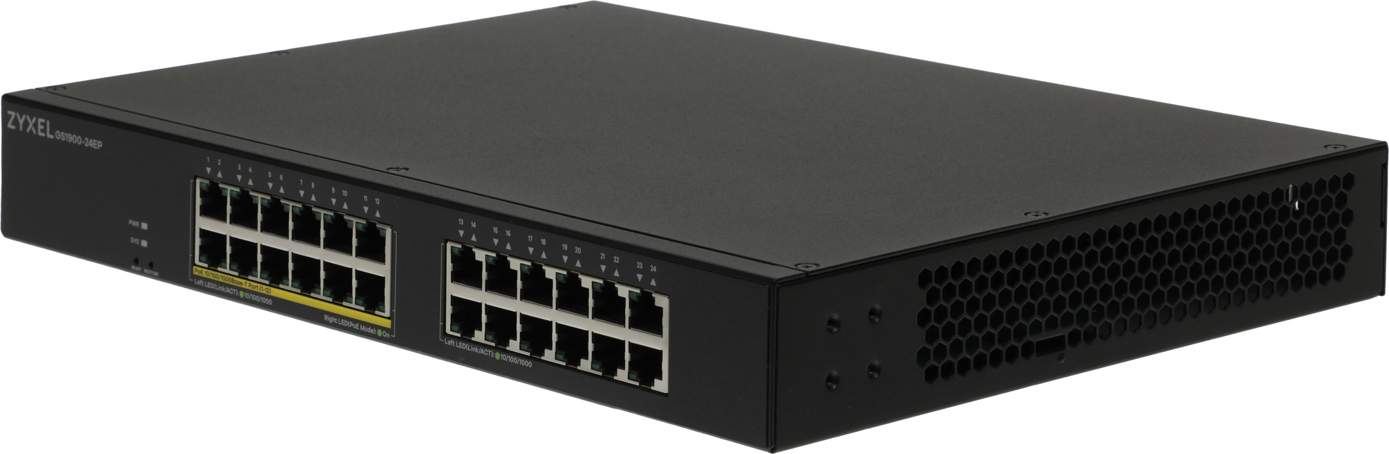 ZYXEL GS1900-24EP-EU0101F Коммутатор 24G 12PoE+ 130W управляемый ZYXEL GS1900-24EP-EU0101F Коммутатор 24G 12PoE+ 130W управляемый