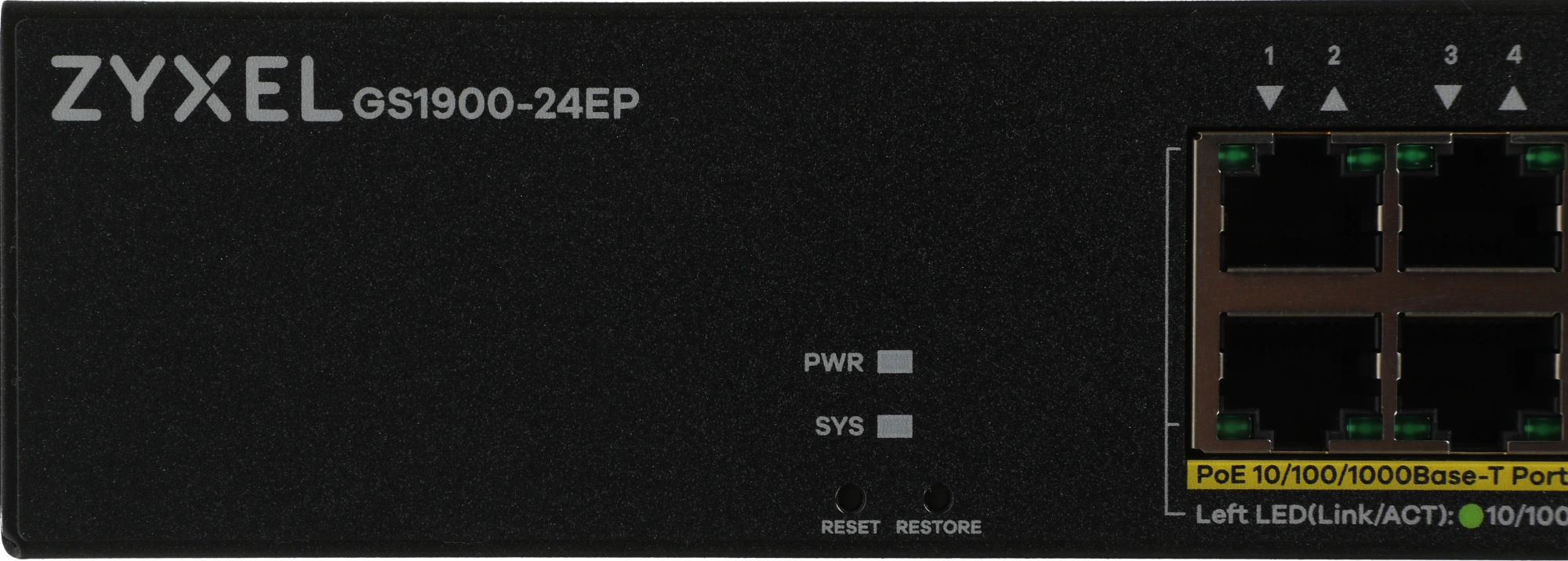ZYXEL GS1900-24EP-EU0101F Коммутатор 24G 12PoE+ 130W управляемый ZYXEL GS1900-24EP-EU0101F Коммутатор 24G 12PoE+ 130W управляемый
