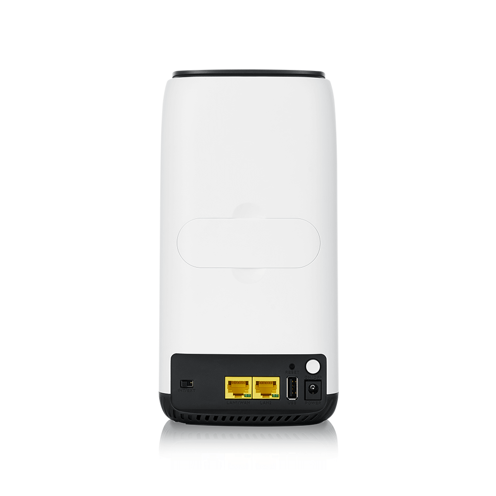 ZYXEL NR5101-EUZNV2F 5G Wi-Fi маршрутизатор (вставляется сим-карта), поддержка 4G/LTE Cat.20, 802.11ax (2,4 и 5 ГГц) до 600+1200 Мбит/с, 1xLAN/WAN GE, 1x LAN GE, 1xUSB2.0, 2 разъема SMA-F