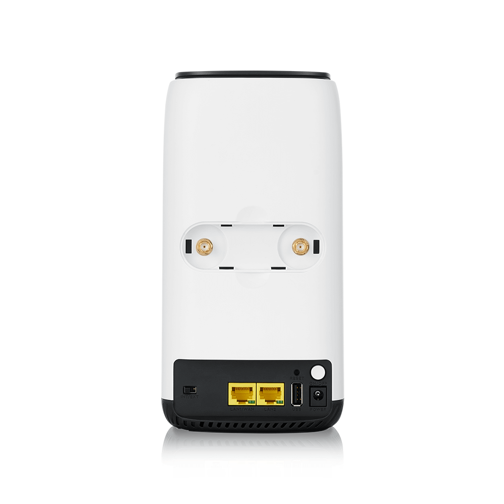 ZYXEL NR5101-EUZNV2F 5G Wi-Fi маршрутизатор (вставляется сим-карта), поддержка 4G/LTE Cat.20, 802.11ax (2,4 и 5 ГГц) до 600+1200 Мбит/с, 1xLAN/WAN GE, 1x LAN GE, 1xUSB2.0, 2 разъема SMA-F