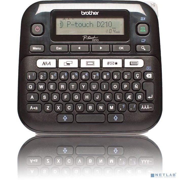 Brother PT-D210 Принтер для печати наклеек (настольный,от 3,5 до 12мм,20мм/сек,180т/д,однострочный,только ленты TZE)