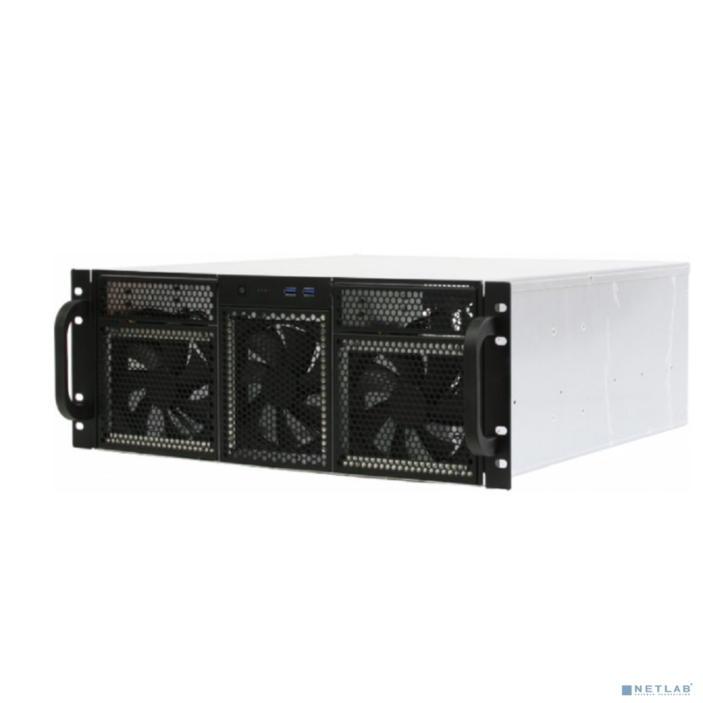 Procase RE411-D2H15-C-48 Корпус 4U server case,2x5.25+15HDD,черный,без блока питания,глубина 480мм,MB CEB 12"x10,5"