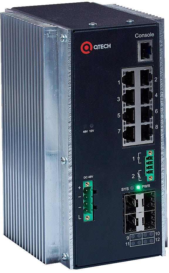 Коммутатор  QSW-3310-12T-I-POE-DC