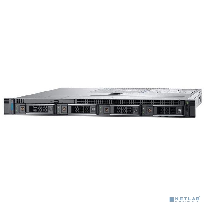 Сервер Dell PowerEdge R340 1U/ 8SFF/ 2xGE/ noPSU/ Bezel/ iDRAC9 Ent/ DVD/ Sliding Rails/ 3YBWNBD, 550W Hot Plug Power Supply,Intel Xeon E-2234 3.6GHz, 8M cache, 4C/8T, turbo (71W), 16GB UDIMM 2666MHz