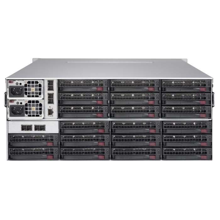 Supermicro CSE-847E2C-R1K23JBOD Корпус компьютерный 4U SAS3 JBOD storage chassis/24 front + 20 rear 3.5&quot; hot-swap SAS3/Redundant 1200W