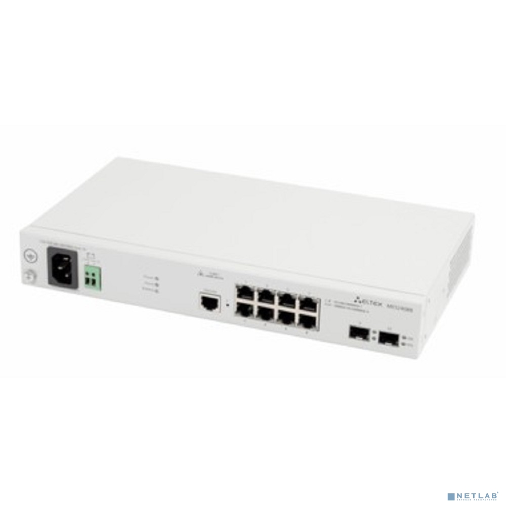 ELTEX MES2408B Ethernet-коммутатор 8 портов 10/100/1000BASE-T, 2 порта 100BASE-FX/1000BASE-X, L2,220В AC, 12В ELTEX MES2408B Ethernet-коммутатор 8 портов 10/100/1000BASE-T, 2 порта 100BASE-FX/1000BASE-X, L2,220В AC, 12В
