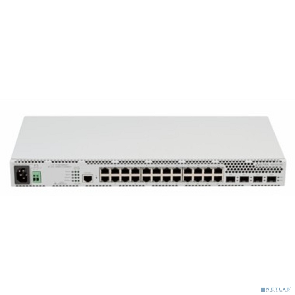 ELTEX MES2424B Ethernet-коммутатор 24 порта 10/100/1000BASE-T, 4 порта 1000BASE-X/10GBASE-R, L3, 220В AC, 12B DC