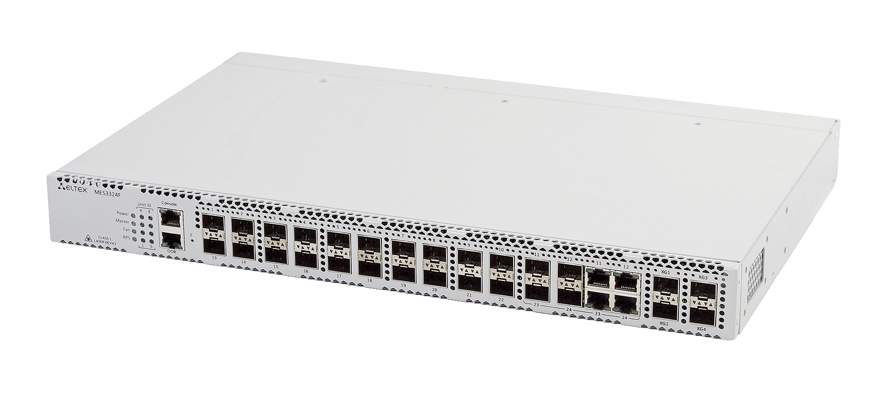 ELTEX MES3324F Ethernet-коммутатор 20 портов 1000Base-X(SFP), 4 комбинированных порта 10/100/1000Base-T/1000Base-X(SFP), 4 порта 10GBase-R (SFP+), L3, 2 слота для модулей питания ELTEX MES3324F Ethernet-коммутатор 20 портов 1000Base-X(SFP), 4 комбинированных порта 10/100/1000Base-T/1000Base-X(SFP), 4 порта 10GBase-R (SFP+), L3, 2 слота для модулей питания