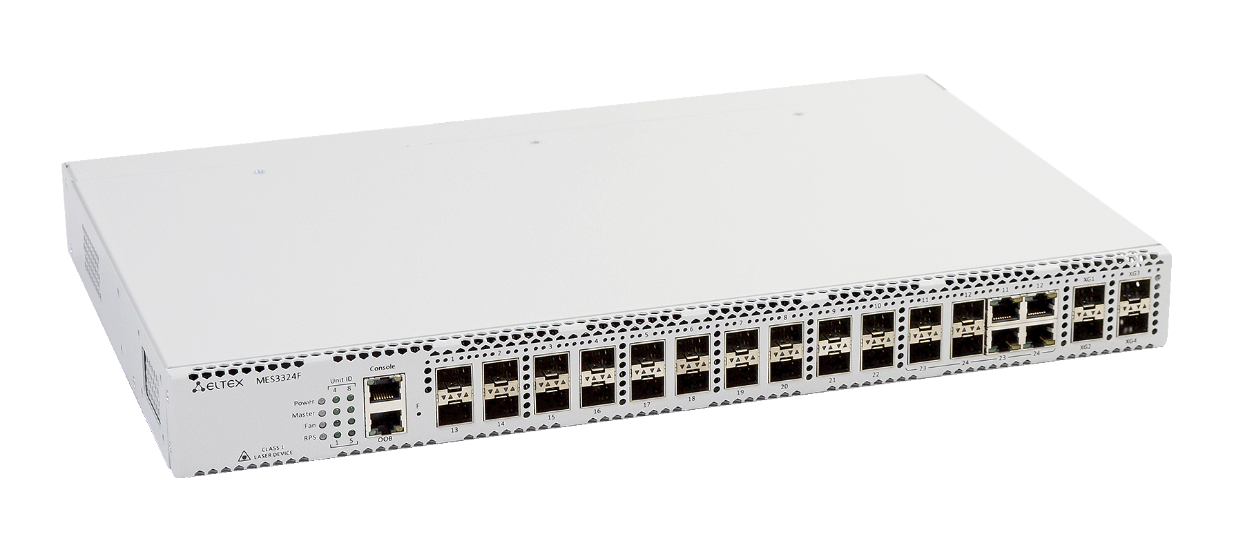 ELTEX MES3324F Ethernet-коммутатор 20 портов 1000Base-X(SFP), 4 комбинированных порта 10/100/1000Base-T/1000Base-X(SFP), 4 порта 10GBase-R (SFP+), L3, 2 слота для модулей питания ELTEX MES3324F Ethernet-коммутатор 20 портов 1000Base-X(SFP), 4 комбинированных порта 10/100/1000Base-T/1000Base-X(SFP), 4 порта 10GBase-R (SFP+), L3, 2 слота для модулей питания