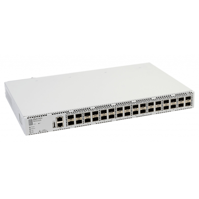 ELTEX MES5332A rev.C Ethernet-коммутатор 1x10/100/1000BASE-T (ООВ), 32x10GBASE-R (SFP+)/1000BASE-X (SFP), коммутатор L3, 2 слота для модулей питания ELTEX MES5332A rev.C Ethernet-коммутатор 1x10/100/1000BASE-T (ООВ), 32x10GBASE-R (SFP+)/1000BASE-X (SFP), коммутатор L3, 2 слота для модулей питания