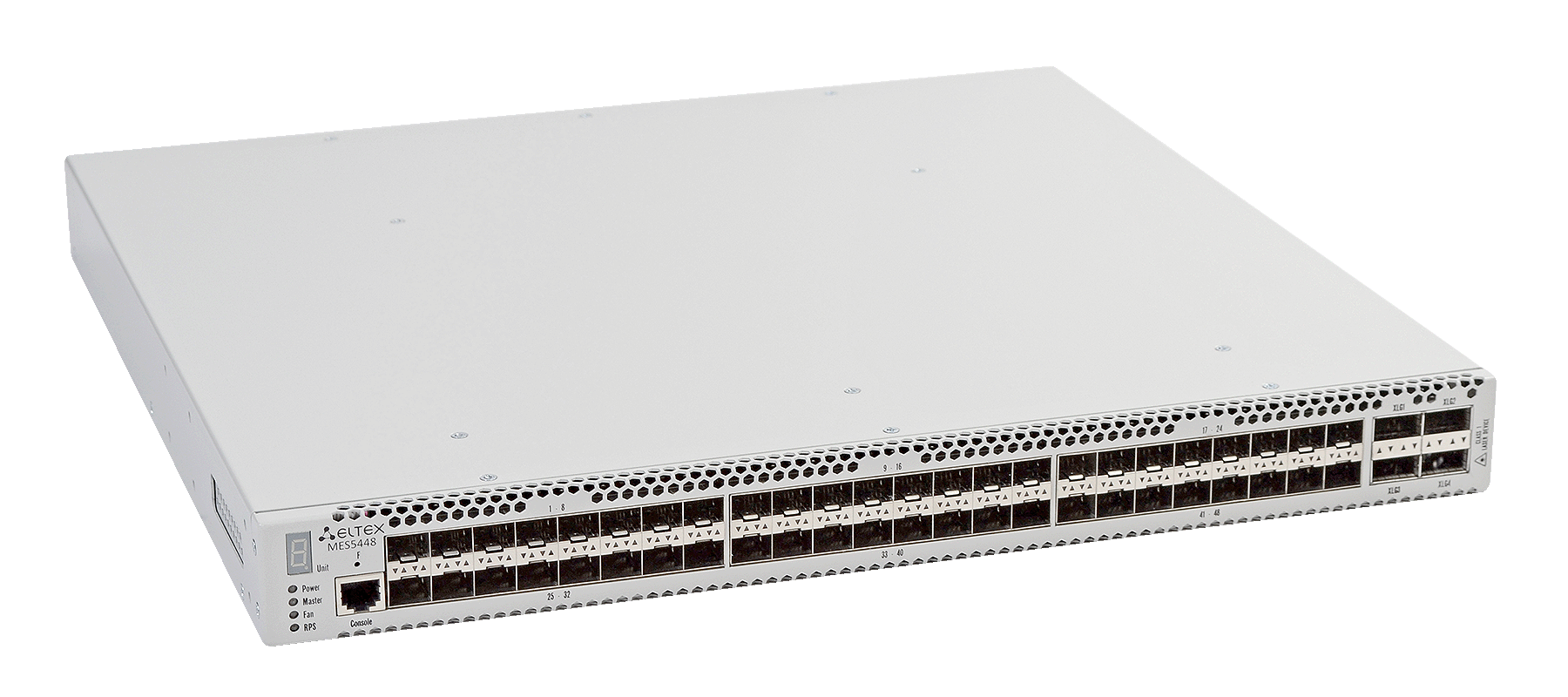 ELTEX MES5448 Ethernet-коммутатор 48 портов 10G Base-R, 4 порта 40G(QSFP), коммутатор L3, 2 слота для модулей питания ELTEX MES5448 Ethernet-коммутатор 48 портов 10G Base-R, 4 порта 40G(QSFP), коммутатор L3, 2 слота для модулей питания